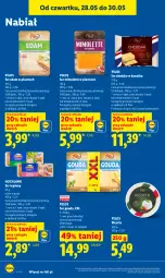 Gazetka promocyjna Lidl - Gazetka ważna od 28.05 do 30.05 - Gazetka - ważna od 30.05 do 30.05.2026 - strona 48 - produkty: Ser topiony, Cheddar, Top, Ser, Ricotta, Kawa, Pilos, Edam, Hochland, Mimolette, Gouda