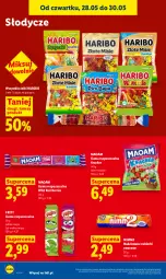Gazetka promocyjna Lidl - Gazetka ważna od 28.05 do 30.05 - Gazetka - ważna od 30.05 do 30.05.2026 - strona 62 - produkty: Cukier, Cukierki, Haribo, Guma rozpuszczalna, Mięta, Nimm2