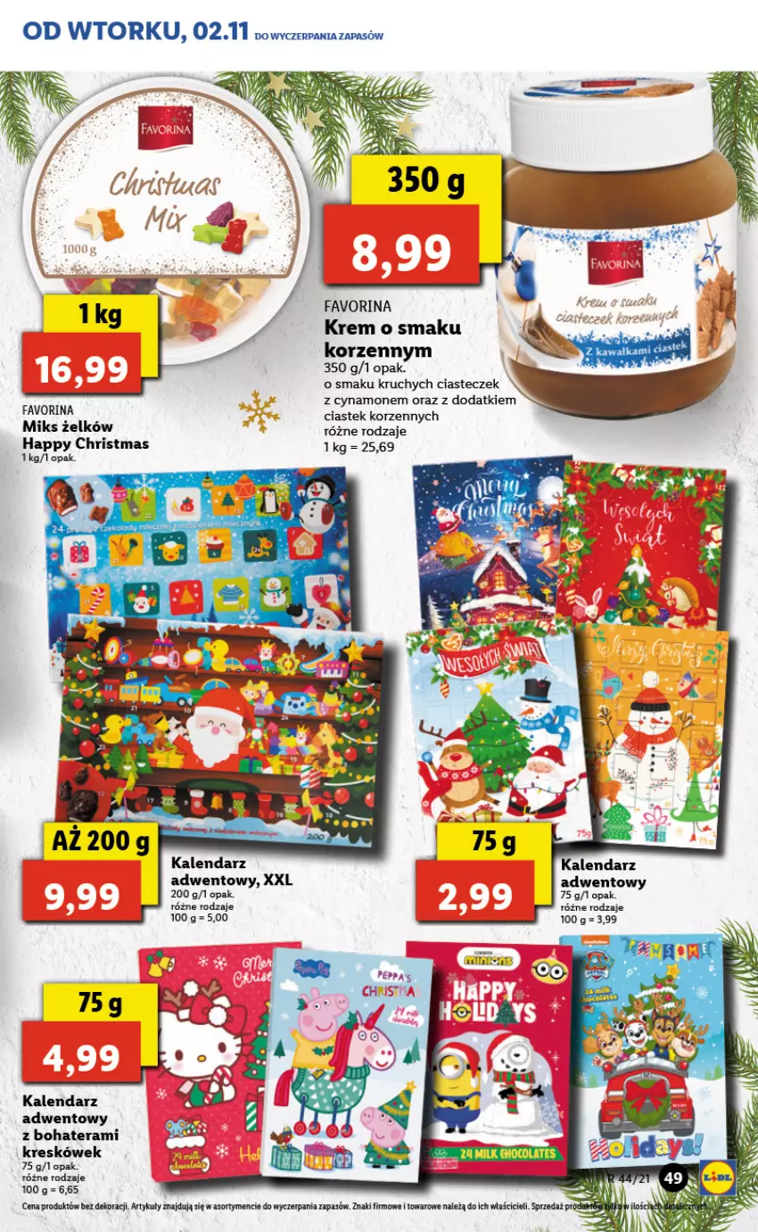 Gazetka promocyjna Lidl - GAZETKA - ważna 02.11 do 03.11.2021 - strona 49 - produkty: Fa, Kalendarz, Kalendarz adwentowy, Stek, Tera