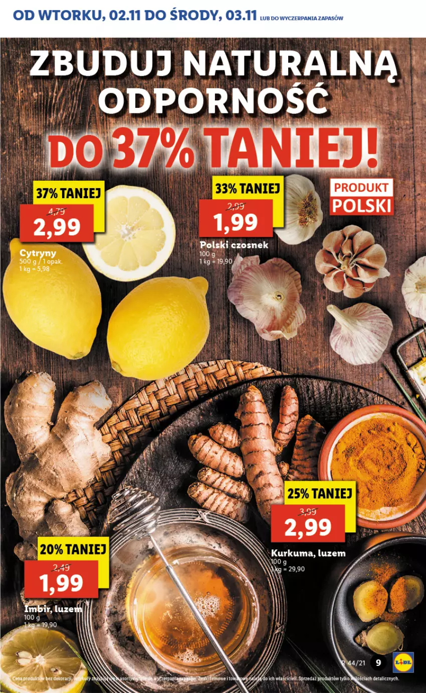 Gazetka promocyjna Lidl - GAZETKA - ważna 02.11 do 03.11.2021 - strona 9 - produkty: Czosnek