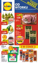 Gazetka promocyjna Lidl - GAZETKA - Gazetka - ważna od 03.11 do 03.11.2021 - strona 1 - produkty: Nutella, Ser, Por, Gra, Parówki, Parówki z szynki, Tarczyński, Gruszki, Ferrero, Deser, Ariel, Kapsułki do prania, Fa