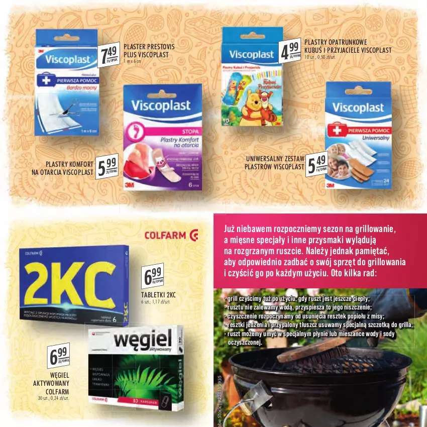 Gazetka promocyjna Stokrotka - Katalog Grill - ważna 21.04 do 04.05.2022 - strona 19 - produkty: Fa, Grill, Kubuś, Mięsne specjały, Mięta, Plastry opatrunkowe, Presto, Przysmaki, Tablet, Viscoplast