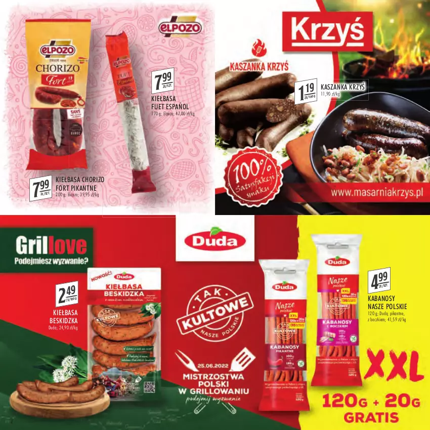 Gazetka promocyjna Stokrotka - Katalog Grill - ważna 21.04 do 04.05.2022 - strona 4 - produkty: Duda, Kabanos, Kasza, Kaszanka, Kiełbasa