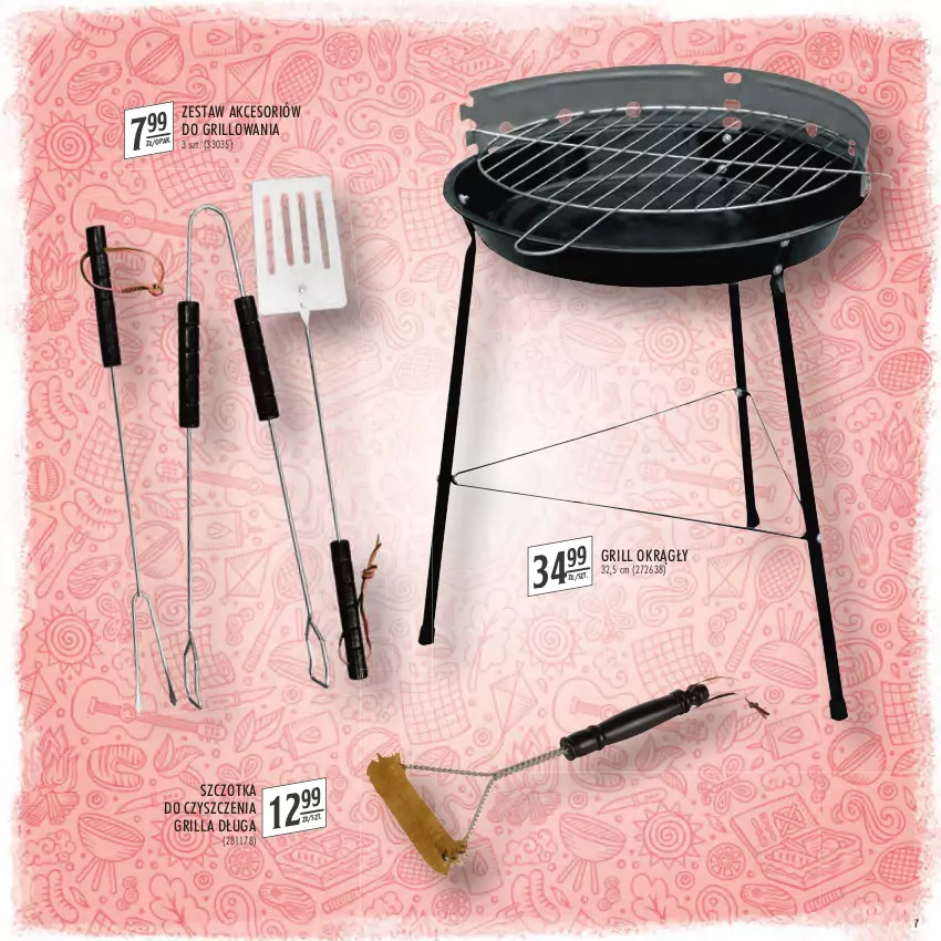 Gazetka promocyjna Stokrotka - Katalog Grill - ważna 21.04 do 04.05.2022 - strona 7 - produkty: Grill, Szczotka