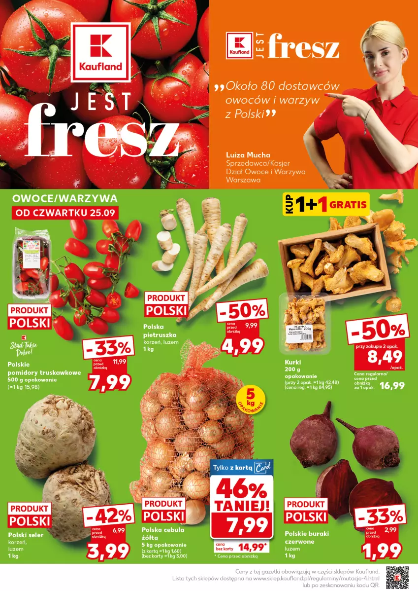 Gazetka promocyjna Kaufland - Mocny Start - ważna 29.09 do 01.10.2025 - strona 10 - produkty: Cebula, Owoce, Pietruszka, Pomidory, Warzywa