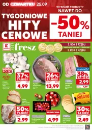 Gazetka promocyjna Kaufland - Mocny Start - Gazetka - ważna od 01.10 do 01.10.2025 - strona 6 - produkty: Piec, Warzywa, Ser, Gra, Salami, Szynka, Pieczywo, Owoce, Ser salami, Chleb, Olewnik