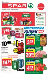 Gazetka promocyjna Spar - Spar - Gazetka - ważna od 10.07 do 10.07.2024 - strona 1 - produkty: Piwo, Kurczak, Cukier, Coca-Cola, Sante, Lody, Napój gazowany, Napój, Lech Premium