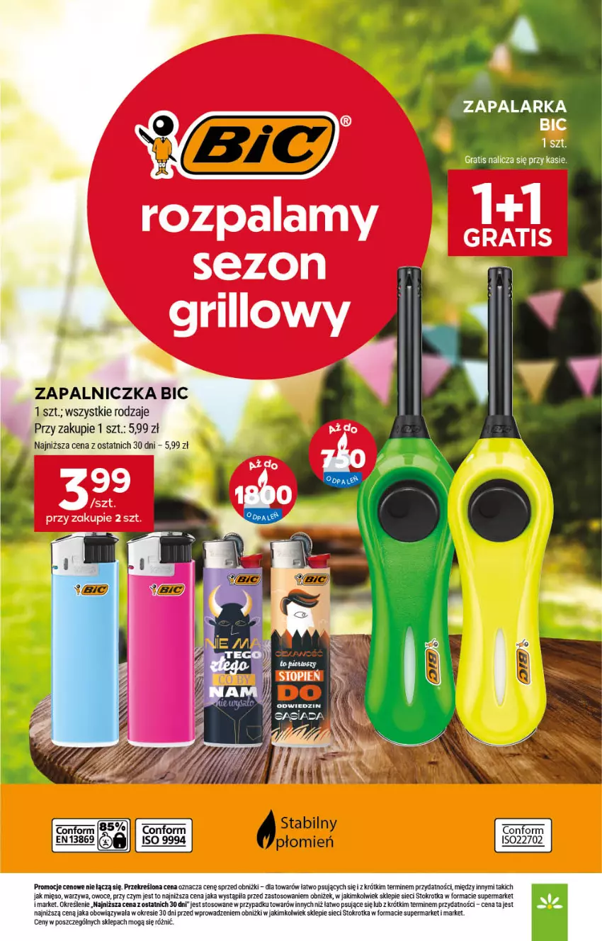 Gazetka promocyjna Stokrotka - Supermarket - ważna 26.06 do 02.07.2025 - strona 14 - produkty: BIC, Gra, Mięso, Owoce, Warzywa, Zapalarka
