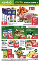 Gazetka promocyjna Stokrotka - Supermarket - Gazetka - ważna od 02.07 do 02.07.2025 - strona 1 - produkty: Piwo, Warzywa, Gra, Praliny, Lindor, Lody, Dr. Oetker, Lipton, Morliny, Brzoskwinie, Bukiet, Owoce, Herbata, Kiełbasa, Mięso, Lindt, Mleko, Kiełbasa śląska, Fa