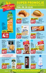 Gazetka promocyjna Aldi - Pełen katalog - Gazetka - ważna od 25.03 do 25.03.2023 - strona 4 - produkty: Piwa, Piwo, Makaron, Sok, Gra, Orzeszki, Jutrzenka, Croissant, Wafle, Płatki owsiane, Lack, Tymbark, Woda mineralna, Woda, Orzeszki ziemne, Napój, Bułka, Hortex, Fa