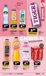 Gazetka promocyjna Netto - Od Czwartku - Gazetka - ważna od 25.07 do 25.07.2026 - strona 13 - produkty: Sok, Gin, Napój energetyczny, Coca-Cola, Napoje, LANA, Tiger, Napój gazowany, Tymbark, Limonka, Oshee, Woda, Gres, Napój, Kokos, Hortex