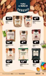 Gazetka promocyjna Netto - Od Poniedziałku - Gazetka - ważna od 13.04 do 13.04.2025 - strona 15 - produkty: Pistacje, Ser, Mieszanka studencka, Daktyle, Rodzynki, Figi