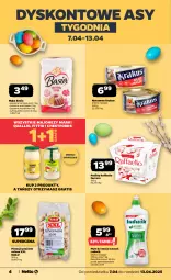Gazetka promocyjna Netto - Od Poniedziałku - Gazetka - ważna od 13.04 do 13.04.2025 - strona 4 - produkty: Pistacje, Majonez, Ludwik, Krakus, Ser, Gra, Do mycia naczyń, Praliny, Raffaello, Płyn do mycia naczyń, Mąka, Ferrero, Basia, Płyn do mycia, Fa