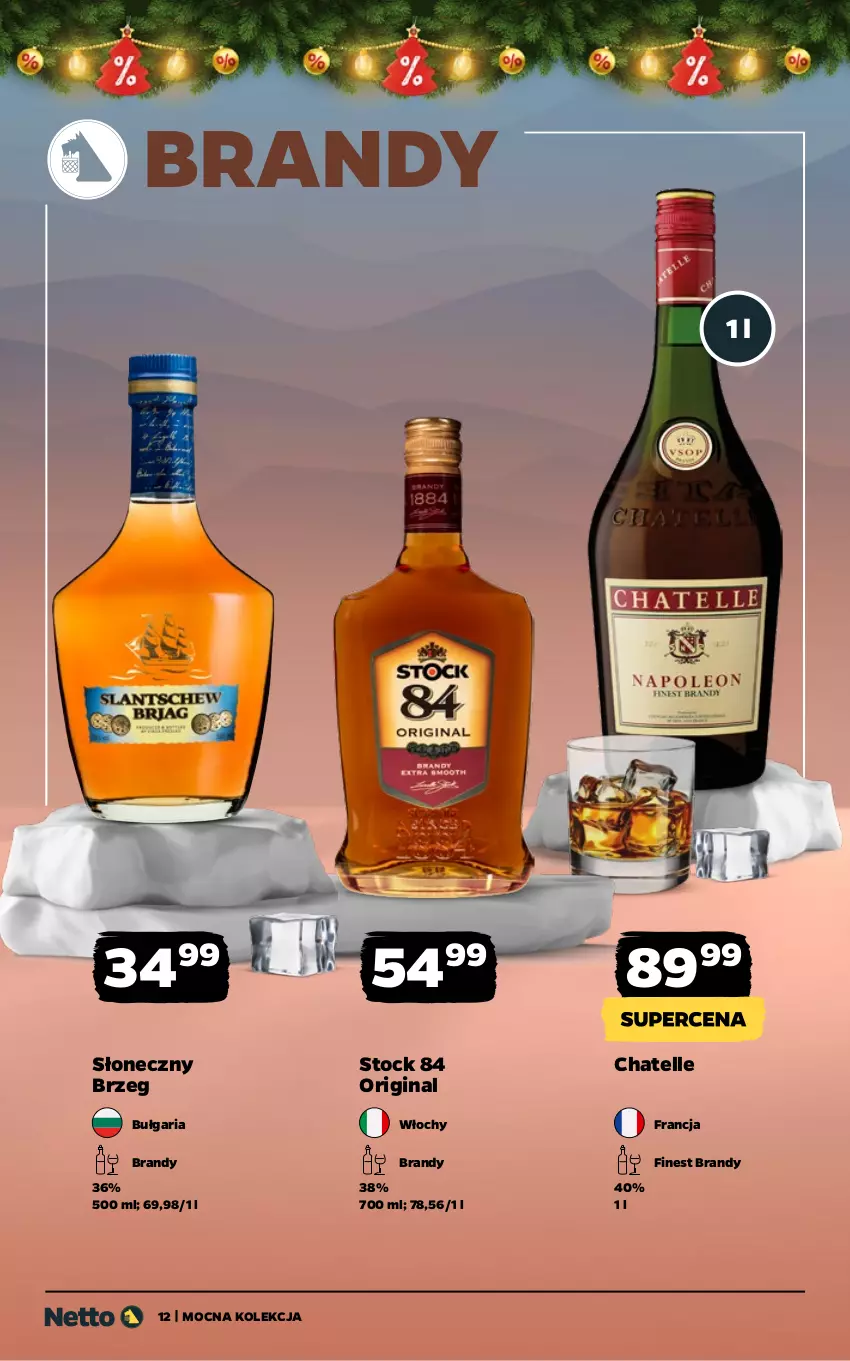 Gazetka promocyjna Netto - Alkohole - Mocne - ważna 08.12 do 21.12.2025 - strona 12 - produkty: Brandy, Gin, Stock