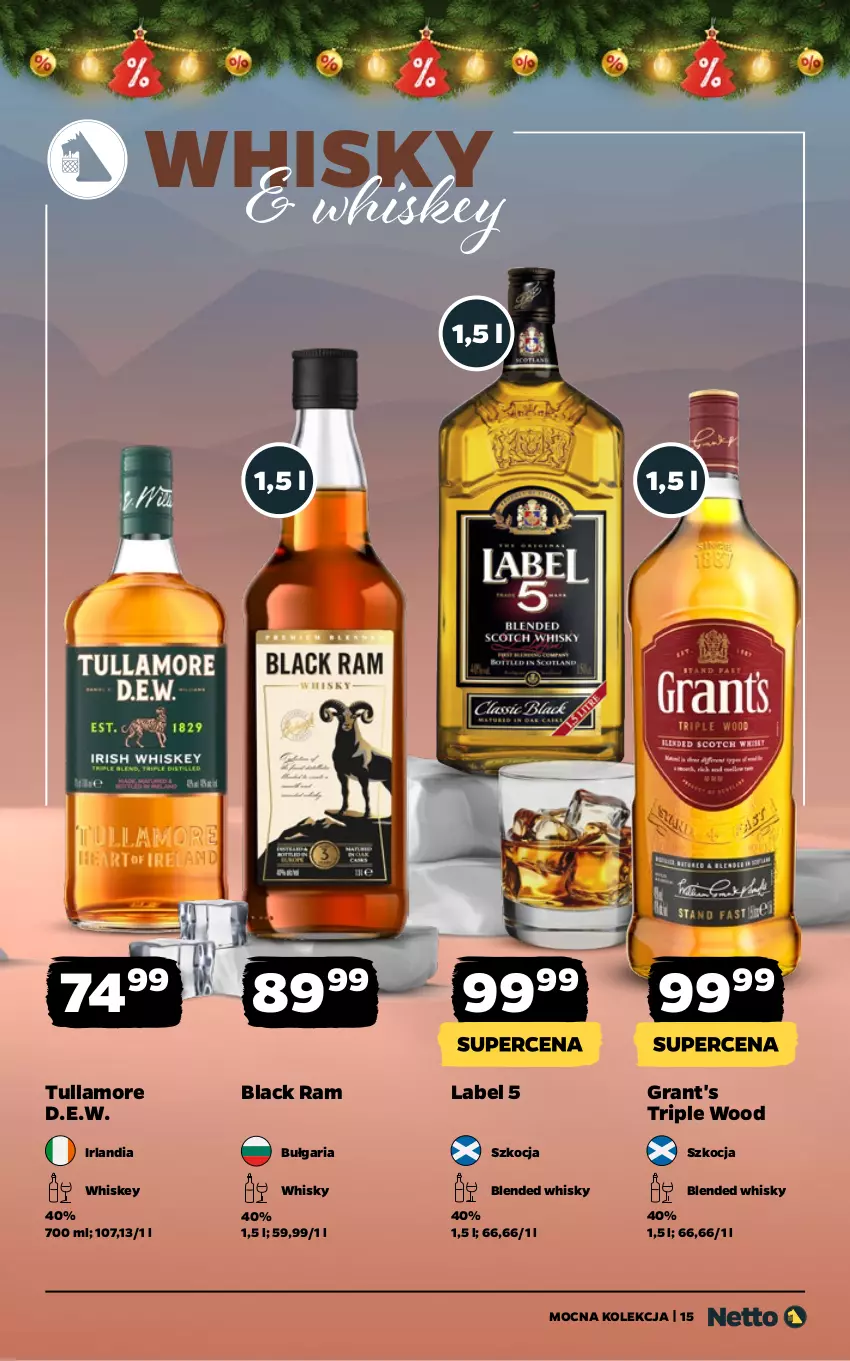 Gazetka promocyjna Netto - Alkohole - Mocne - ważna 08.12 do 21.12.2025 - strona 15 - produkty: Gra, Grant's, Koc, Lack, Whiskey, Whisky