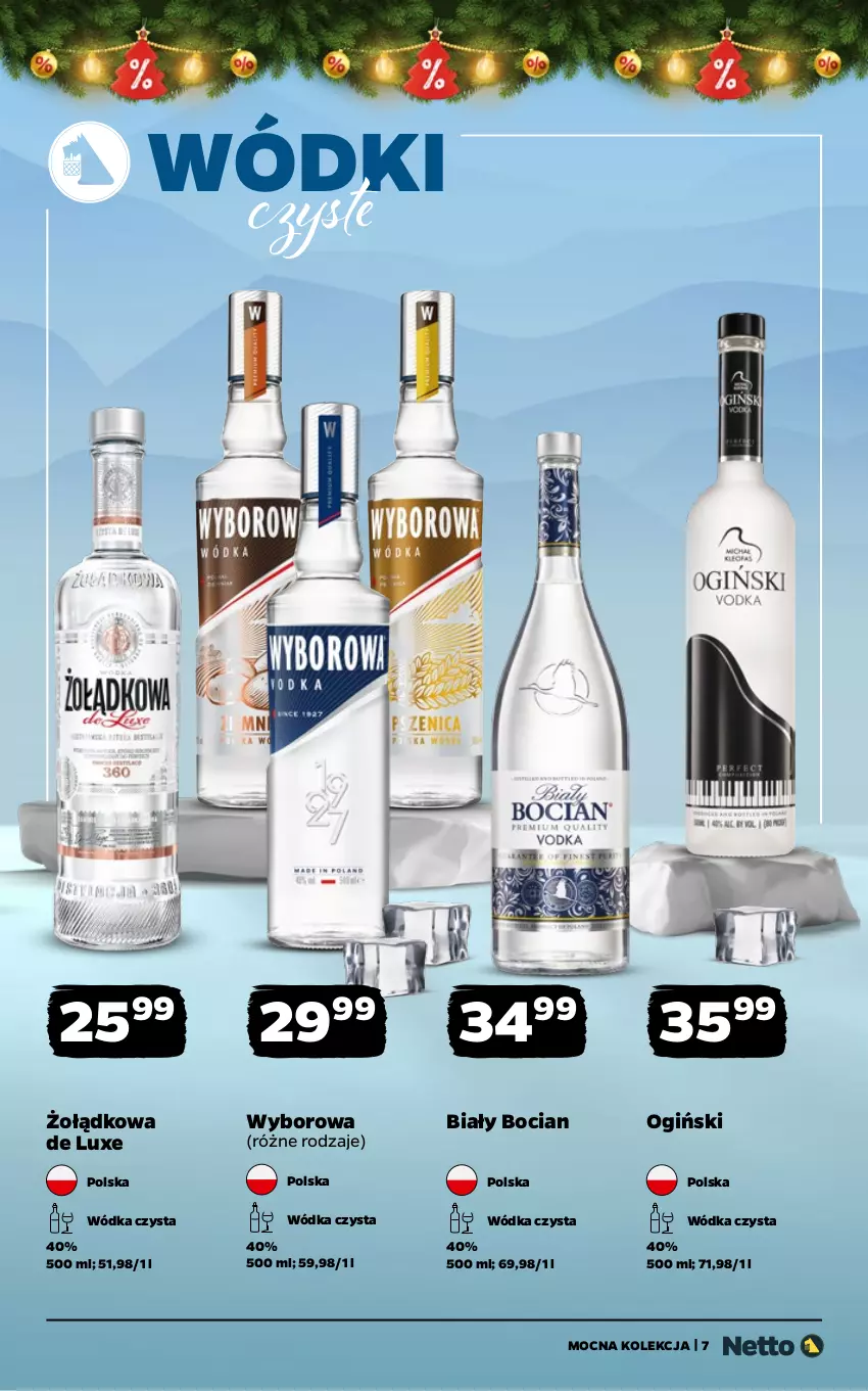 Gazetka promocyjna Netto - Alkohole - Mocne - ważna 08.12 do 21.12.2025 - strona 7 - produkty: Biały Bocian, Ogiński, Wódka, Wyborowa