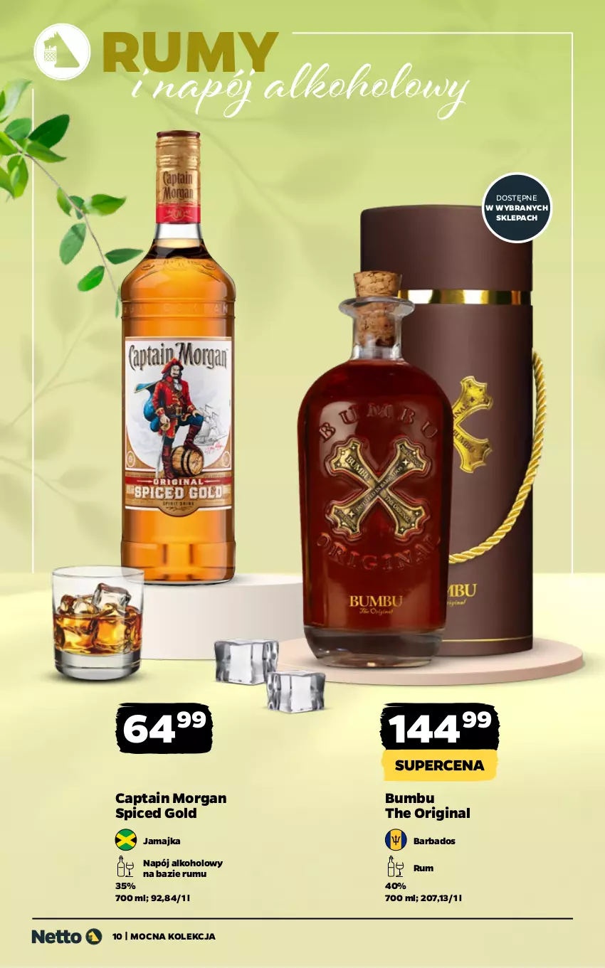 Gazetka promocyjna Netto - Alkohole - Mocne - ważna 13.04 do 26.04.2026 - strona 10 - produkty: Captain Morgan, Gin, Napój, Rum