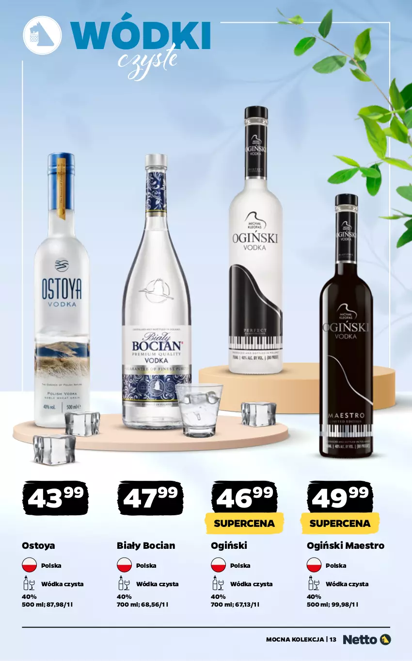 Gazetka promocyjna Netto - Alkohole - Mocne - ważna 13.04 do 26.04.2026 - strona 13 - produkty: Biały Bocian, Ogiński, Wódka