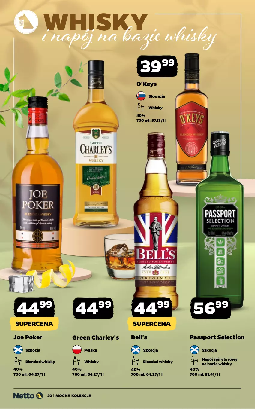 Gazetka promocyjna Netto - Alkohole - Mocne - ważna 13.04 do 26.04.2026 - strona 20 - produkty: Bell, Koc, Napój, Por, Sport, Whisky