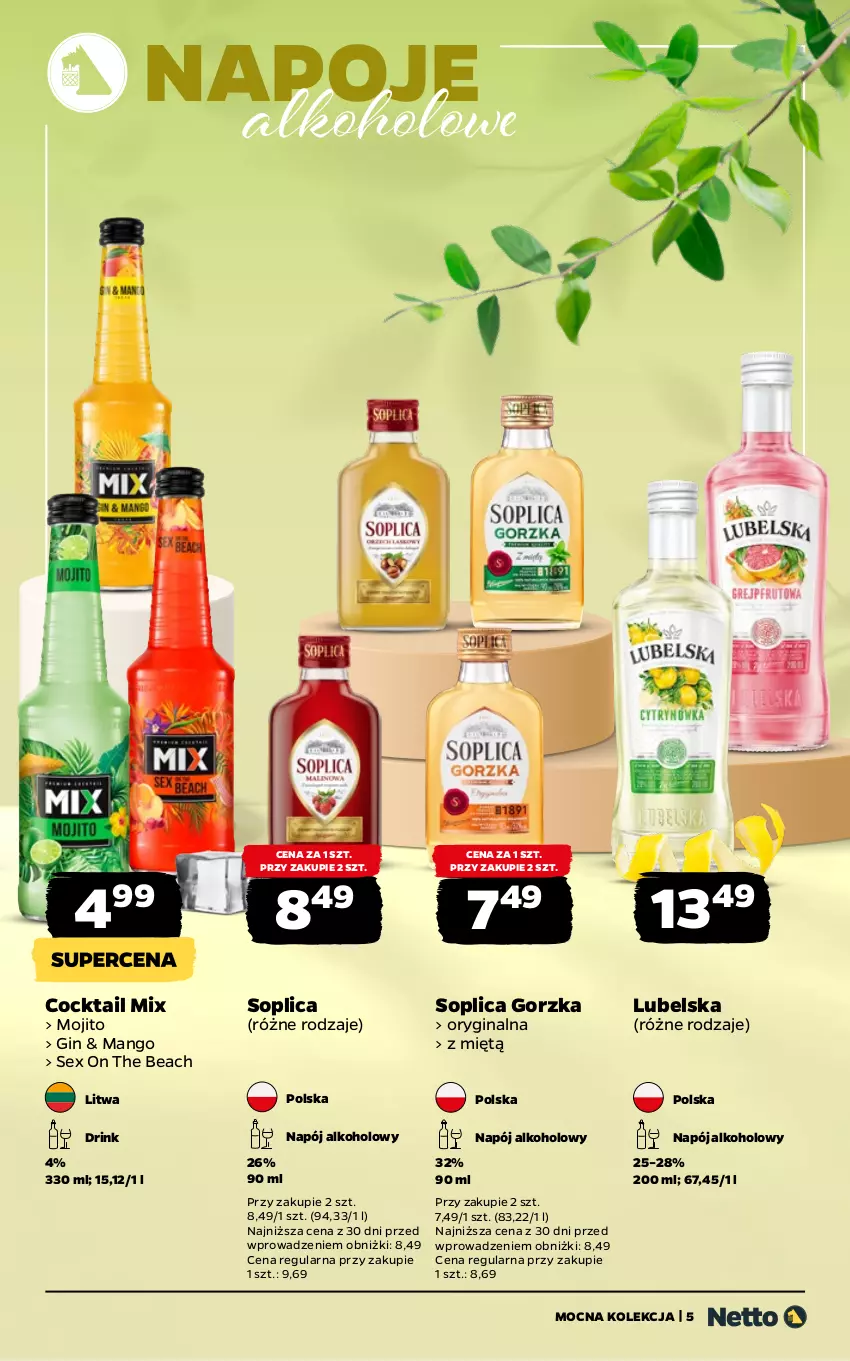 Gazetka promocyjna Netto - Alkohole - Mocne - ważna 13.04 do 26.04.2026 - strona 5 - produkty: Gin, Mango, Napój, Napoje, Soplica