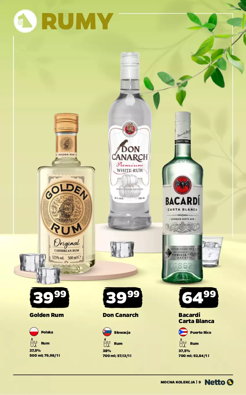 Gazetka promocyjna Netto - Alkohole - Mocne - ważna 13.04 do 26.04.2026 - strona 9 - produkty: Bacardi, Rum
