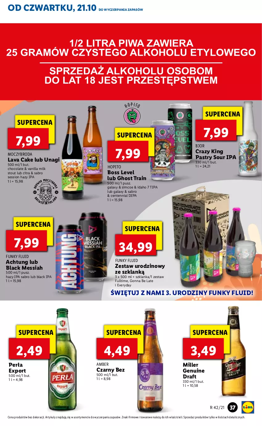 Gazetka promocyjna Lidl - GAZETKA - ważna 21.10 do 24.10.2021 - strona 37 - produkty: Gala, Lack, Perła, Por, SESSIO, Szklanka