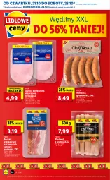 Gazetka promocyjna Lidl - GAZETKA - Gazetka - ważna od 24.10 do 24.10.2021 - strona 18 - produkty: Por, Parówki, Parówki z szynki, Szynka, PIKOK, Boczek, Kiełbasa głogowska, Kiełbasa