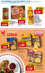 Gazetka promocyjna Lidl - GAZETKA - Gazetka - ważna od 24.10 do 24.10.2021 - strona 38 - produkty: Kasza jaglana, Makaron, Sos, Jaja, Kuchnia, Bulgur, LANA, Pizza, Kasza, LG