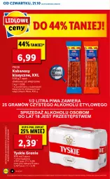 Gazetka promocyjna Lidl - GAZETKA - Gazetka - ważna od 24.10 do 24.10.2021 - strona 4 - produkty: Por, Tyskie, PIKOK, Kabanos