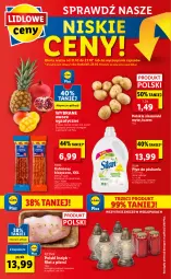 Gazetka promocyjna Lidl - GAZETKA - Gazetka - ważna od 24.10 do 24.10.2021 - strona 56 - produkty: Por, Gra, Granat, Ananas, Ziemniaki, Silan, PIKOK, Płyn do płukania, Znicz, Owoce, Kabanos, Mango