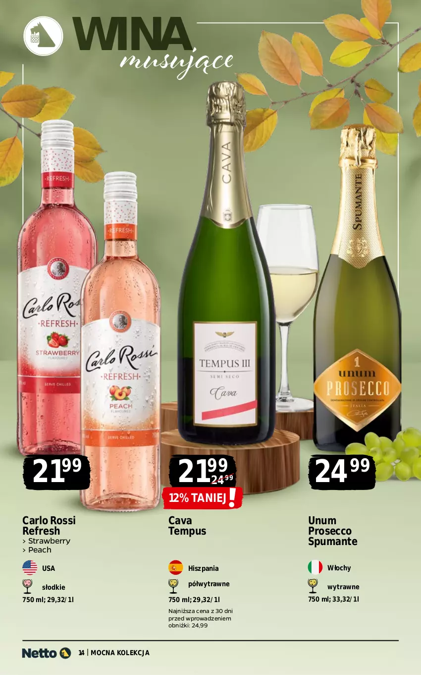 Gazetka promocyjna Netto - Alkohole - Wina - ważna 27.10 do 08.11.2025 - strona 14 - produkty: Carlo Rossi, Mus, Prosecco, Puma