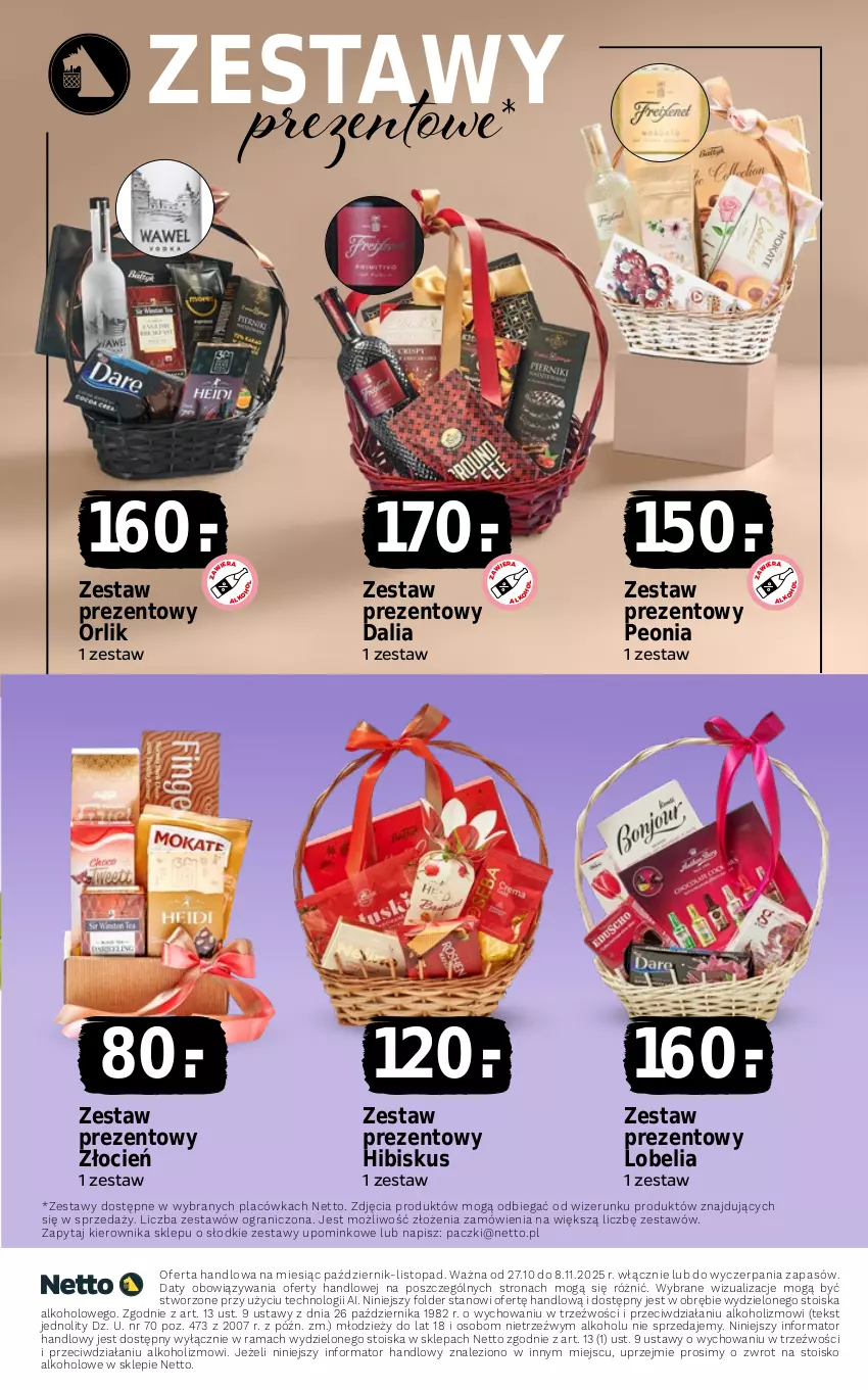 Gazetka promocyjna Netto - Alkohole - Wina - ważna 27.10 do 08.11.2025 - strona 15 - produkty: Cień, Gra, Hibiskus, Rama, Top, Zestaw prezentowy