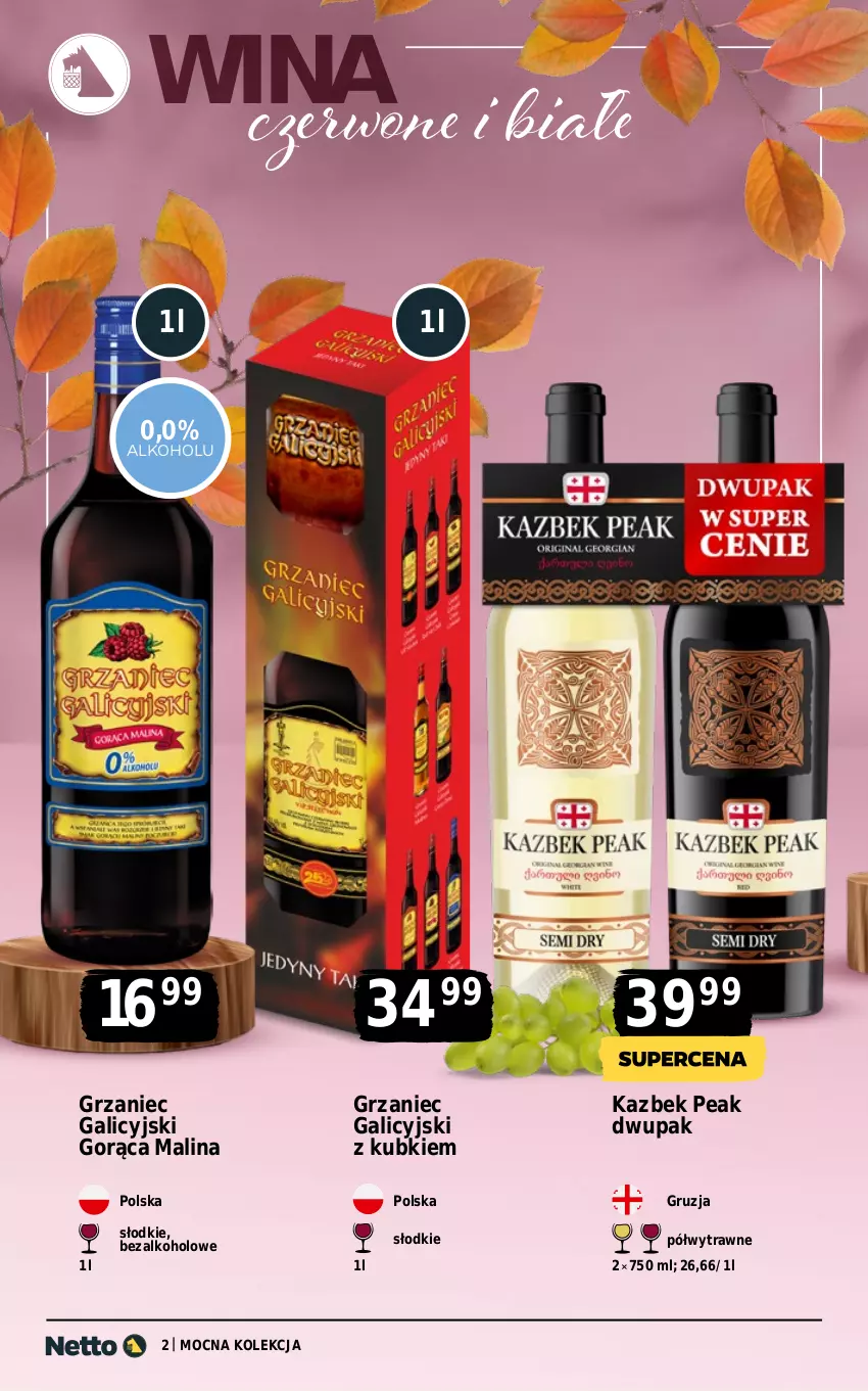 Gazetka promocyjna Netto - Alkohole - Wina - ważna 27.10 do 08.11.2025 - strona 2 - produkty: Grzaniec Galicyjski