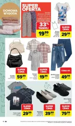 Gazetka promocyjna Carrefour - Gazetka Łap super okazje od poniedziałku! - Gazetka - ważna od 26.04 do 26.04.2026 - strona 16 - produkty: Torebka, Buty, Spodnie jeans, Kosz, T-shirt, Koszula, Spodnie