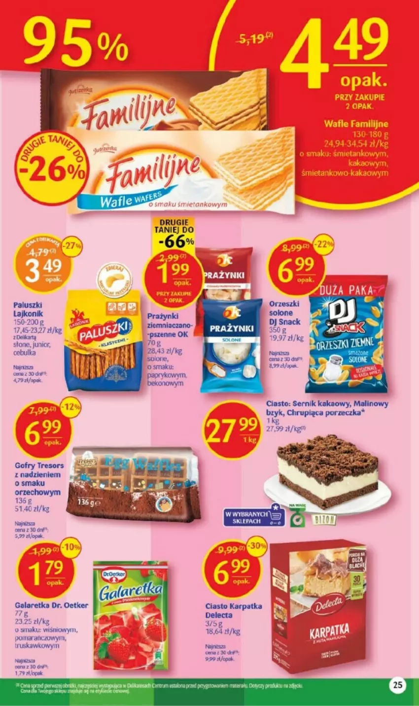 Gazetka promocyjna Delikatesy Centrum - ważna 10.08 do 16.08.2023 - strona 18 - produkty: Beko, Delecta, Dr. Oetker, Fa, Gala, Galaretka, Gofry, Kakao, Karp, Lajkonik, Orzeszki, Por, Rosie, Ser