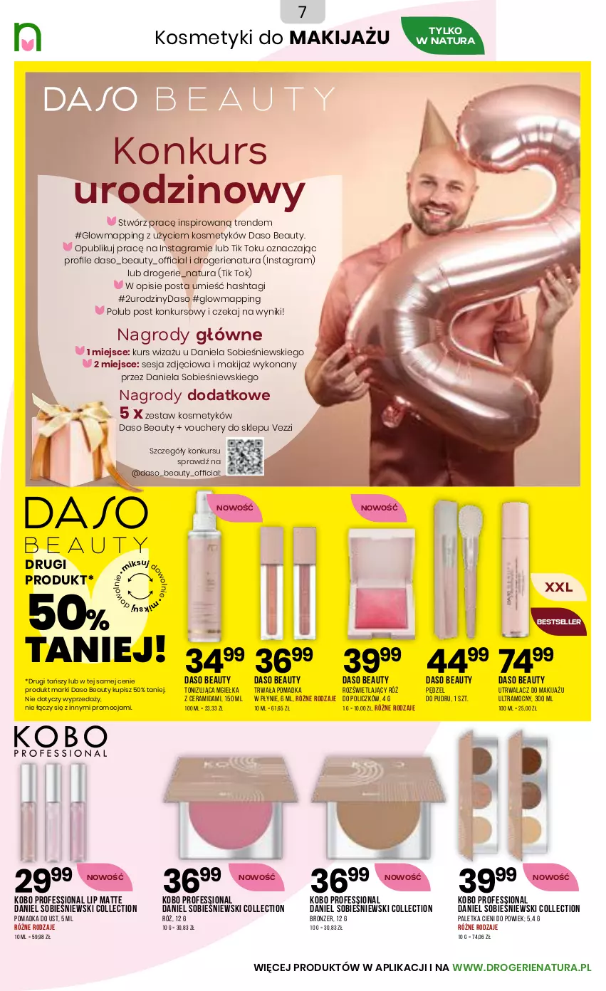 Gazetka promocyjna Drogerie Natura - Gazetka Drogerie Natura - ważna 10.11 do 26.11.2025 - strona 7 - produkty: Bronzer, Gra, KOBO, Makijaż, Paletka cieni, Pędzel do pudru