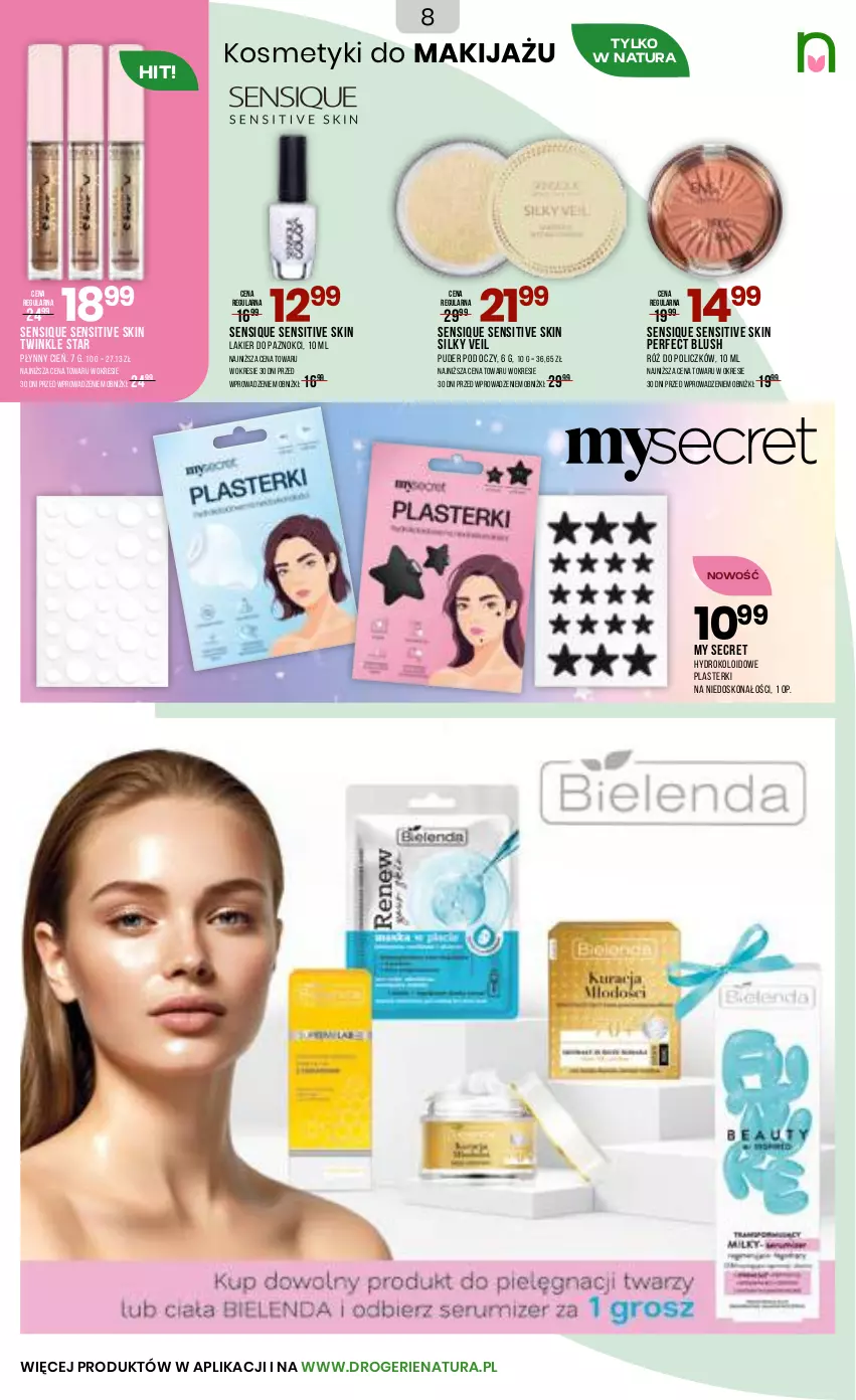 Gazetka promocyjna Drogerie Natura - Gazetka Drogerie Natura - ważna 10.11 do 26.11.2025 - strona 8 - produkty: Cień, Lakier, Lakier do paznokci, Makijaż, Plasterki, Puder, Róż do policzków