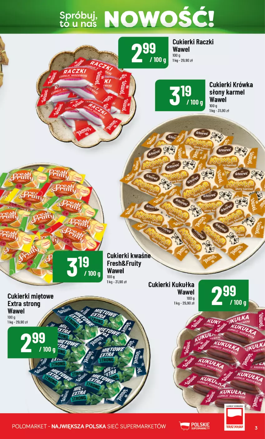 Gazetka promocyjna PoloMarket - Katalog Nowości - ważna 19.08 do 19.09.2026 - strona 3 - produkty: Cukier, Cukierki, Wawel