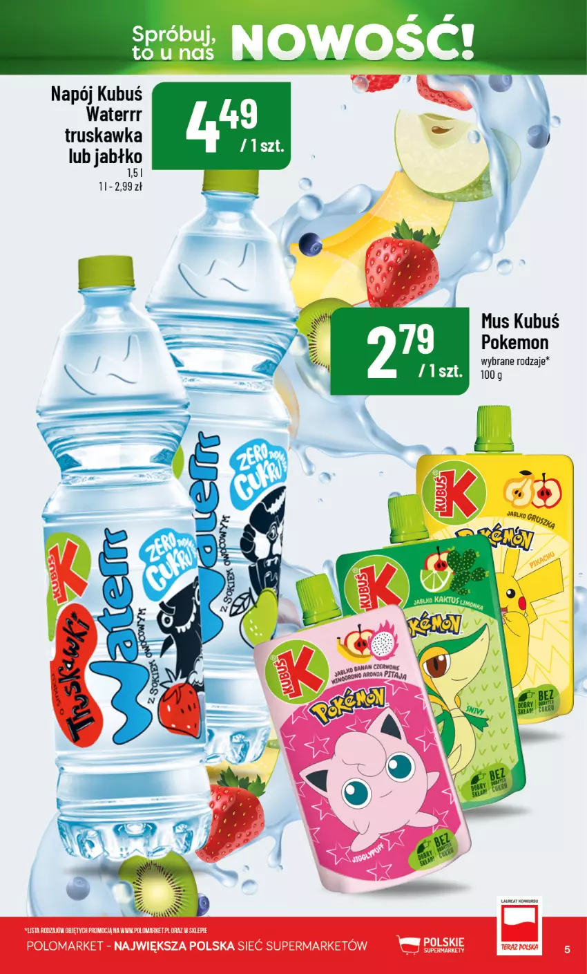Gazetka promocyjna PoloMarket - Katalog Nowości - ważna 19.08 do 19.09.2026 - strona 5 - produkty: Kubuś, Mus, Napój