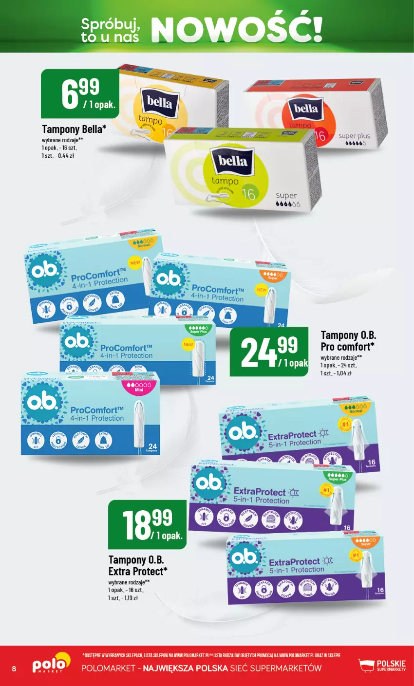 Gazetka promocyjna PoloMarket - Katalog Nowości - ważna 19.08 do 19.09.2026 - strona 8 - produkty: Bell, Bella, K2, Tampony
