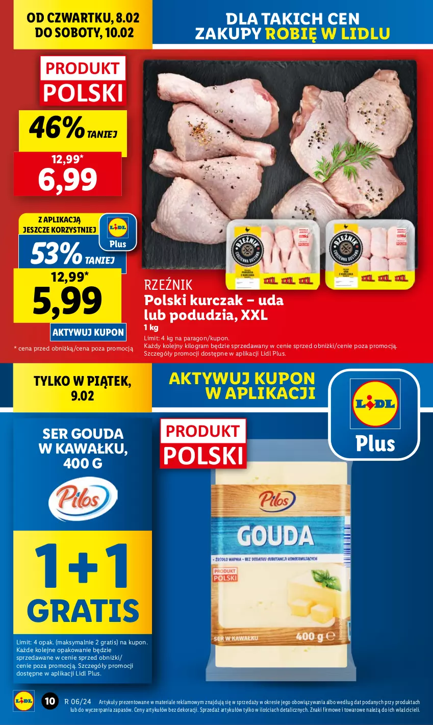 Gazetka promocyjna Lidl - GAZETKA - ważna 08.02 do 10.02.2024 - strona 12 - produkty: Gouda, Gra, Kawa, Kurczak, Olej, Ser