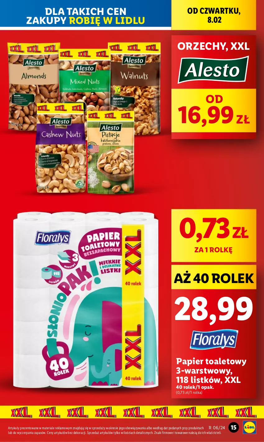 Gazetka promocyjna Lidl - GAZETKA - ważna 08.02 do 10.02.2024 - strona 17 - produkty: Papier, Papier toaletowy