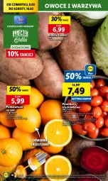 Gazetka promocyjna Lidl - GAZETKA - Gazetka - ważna od 10.02 do 10.02.2024 - strona 20 - produkty: Warzywa, Sok, Ser, Pomarańcze, Owoce, LUSTi, Chleb, Olej, Pomidory