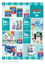 Gazetka promocyjna Carrefour - Gazetka Carrefour Okazje stycznia - Gazetka - ważna od 31.01 do 31.01.2022 - strona 15 - produkty: Papier, Finish, Bref, Air Wick, Tablet, Cillit Bang, Papier toaletowy, Velvet, Ręcznik, Zmywarki, Ariel, Kapsułki do prania, Tabletki do zmywarki