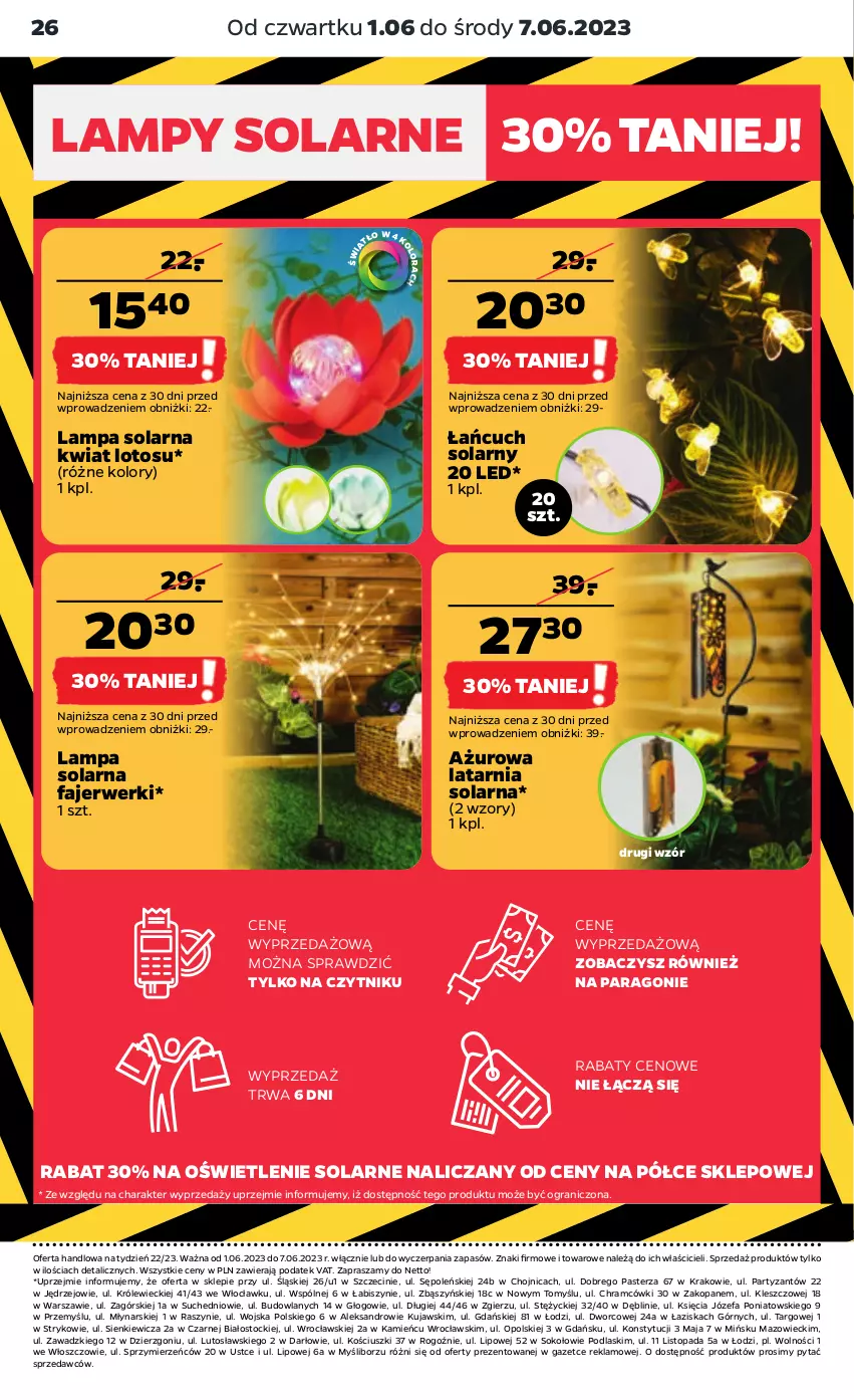 Gazetka promocyjna Netto - Akcesoria i dodatki - ważna 01.06 do 07.06.2023 - strona 10 - produkty: Fa, Gra, Kujawski, Lampa, Latarnia, Podlaski, Sok, Stock, Top