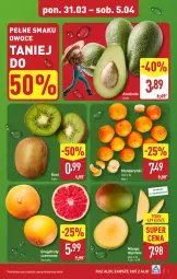 Gazetka promocyjna Aldi - Pełna oferta - Gazetka - ważna od 05.04 do 05.04.2025 - strona 3 - produkty: Mandarynki, Kiwi, Owoce, Mango, Grejpfrut