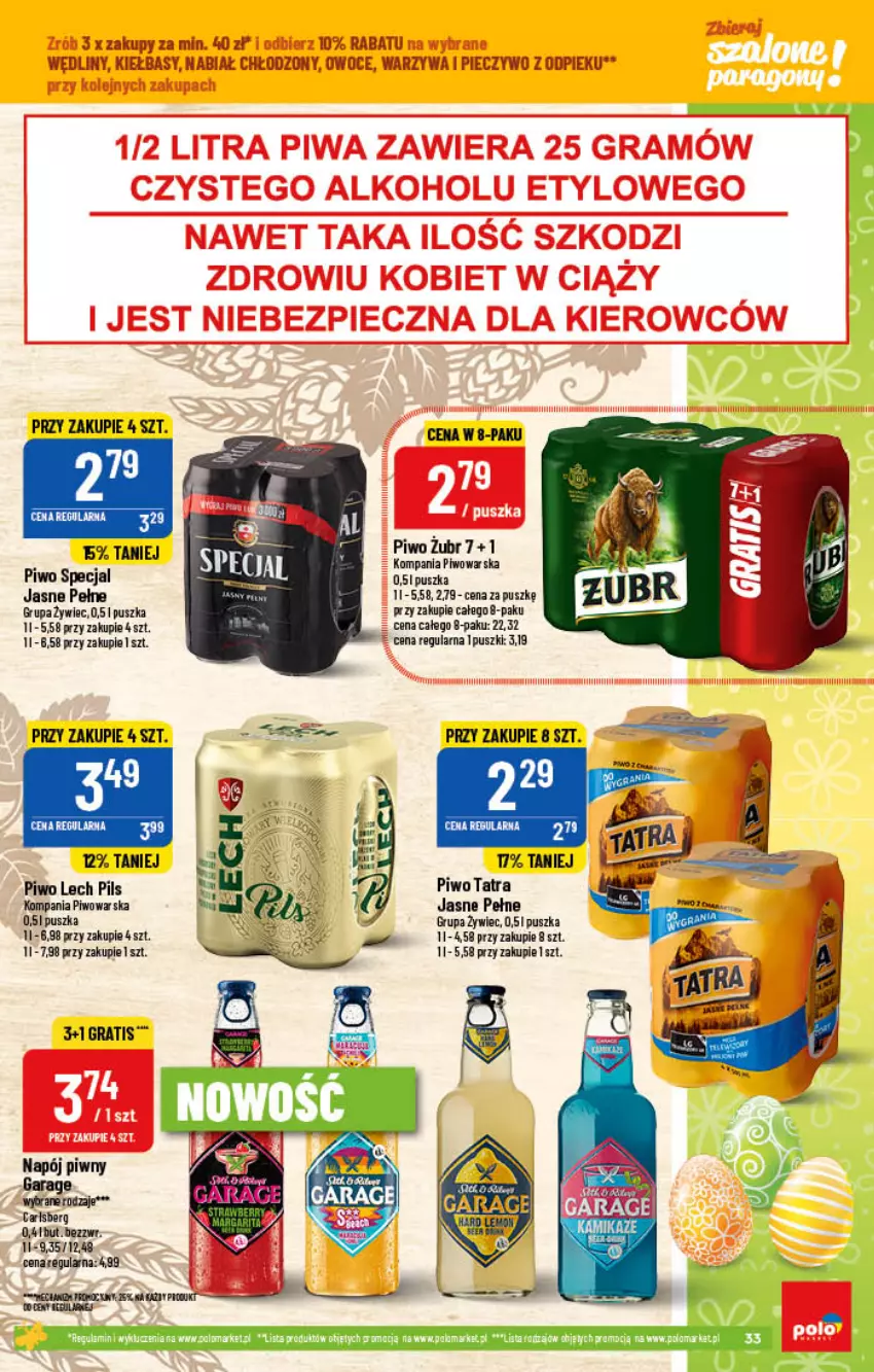 Gazetka promocyjna PoloMarket - Gazetka pomocyjna - ważna 23.03 do 29.03.2022 - strona 33 - produkty: Carlsberg, Dada, Gra, Napój, Owoce, Piec, Piwo, Tatra, Warzywa