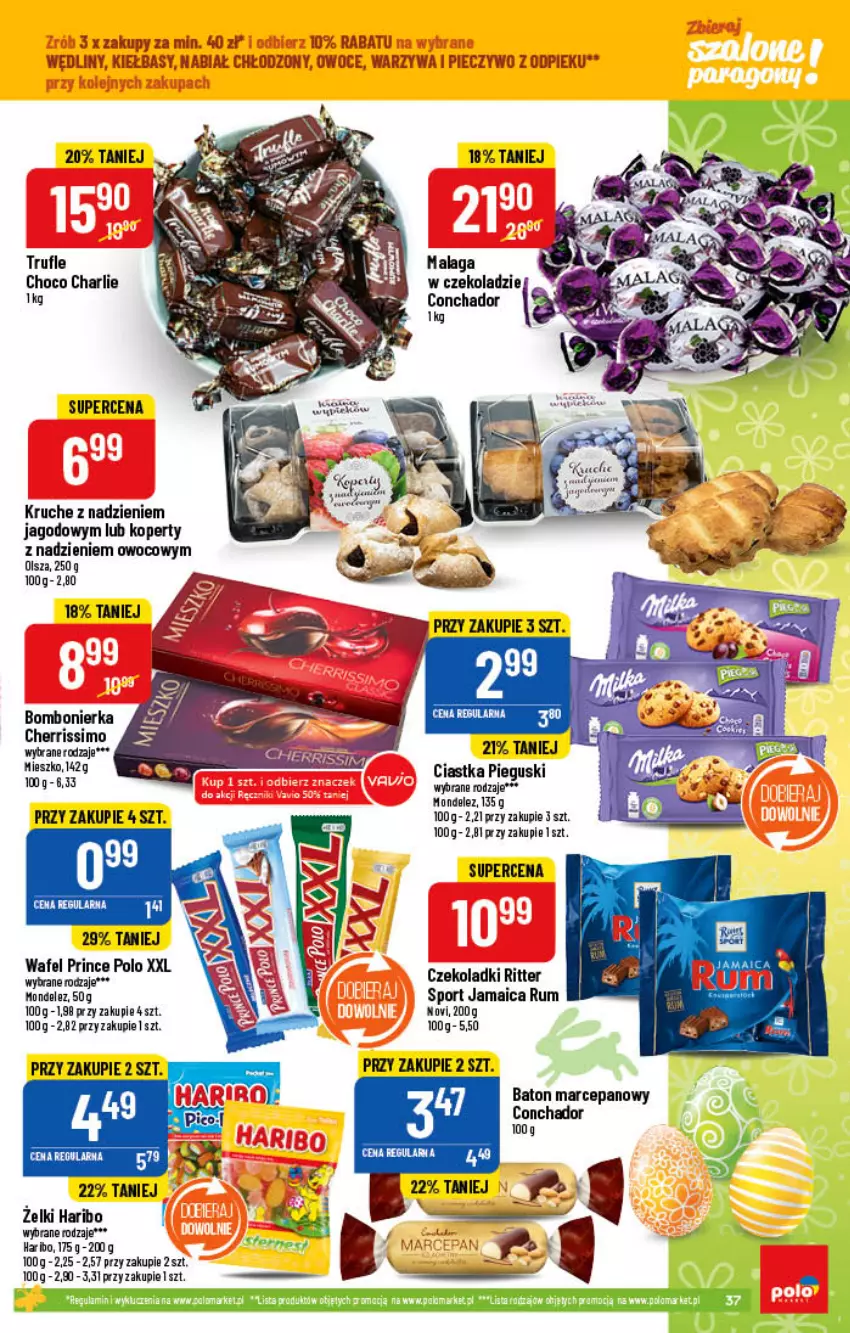 Gazetka promocyjna PoloMarket - Gazetka pomocyjna - ważna 23.03 do 29.03.2022 - strona 37 - produkty: Baton, Baton marcepanowy, Ciastka, Haribo, Owoce, Piec, Pieczywo, Por, Rum, Sport, Warzywa