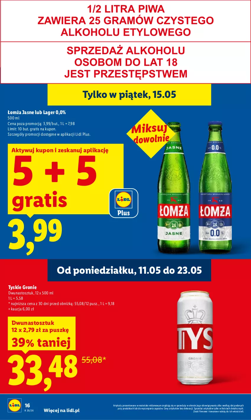 Gazetka promocyjna Lidl - Gazetka ważna od 14.05 do 16.05 - ważna 14.05 do 16.05.2026 - strona 16 - produkty: Gra, Tyskie