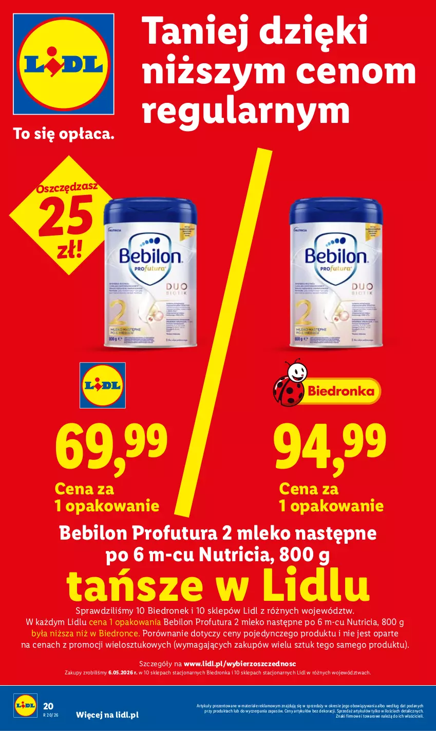 Gazetka promocyjna Lidl - Gazetka ważna od 14.05 do 16.05 - ważna 14.05 do 16.05.2026 - strona 20 - produkty: BEBILON, Mleko, O nas, Por